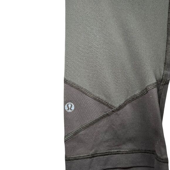 Lululemon Pace Rival Crop 22" - Dark Olive - Picture 9 of 11